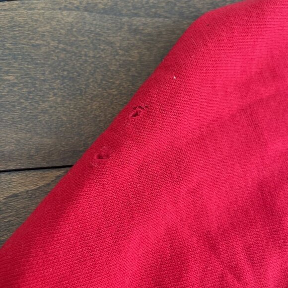 Vintage 1990s Tampa Bay Rock Radio 95YNF Station Promo Red Jersey - Mens XL (G5) - Picture 4 of 7